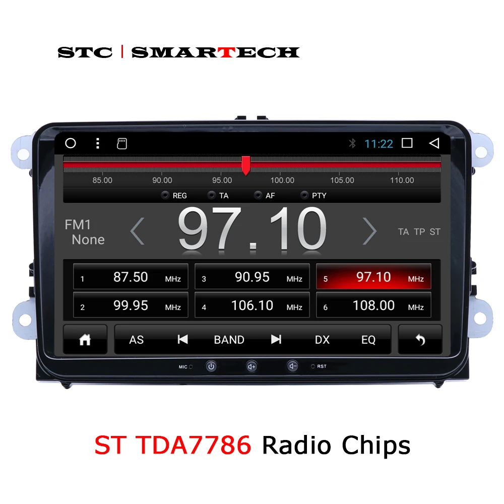 Clearance SMARTECH 2 Din Android 8.1 OS Car Radio GPS Navigation Head Unit for VW Volkswagen passat b6 golf 5 polo jetta Skoda Seat 1