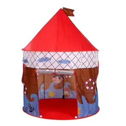 Детский мультяшный игровой тент принцессы замок портативный складной игровой Домашний детский подарок открытый уютный игровой домик 4