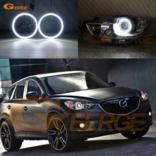 Для mazda cx 5 CX-5 2013 отличное Ультра яркое освещение smd led angel eyes Halo Кольцо комплект DRL