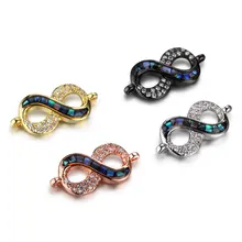 

Black/Gold/Silver/Rose Gold 1mm Large Hole 8 Shape Charm Beads Accessories Women Pandora Charm Bracelet Beads Jewelry Making