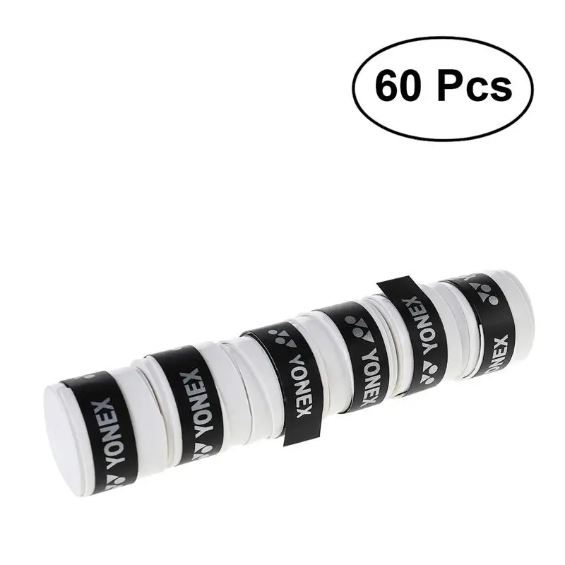 60 Pcs الرياضة العصابة استبدال ل مضرب المضادة للانزلاق Overgrips تنس الريشة اكثر من القبضات الاسكواش مضرب الشريط القبضات