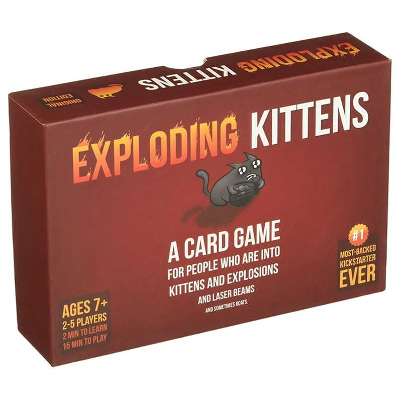 

Exploding Cats Card Game Goats Laser Beams Family Friends Birthday Party Toy