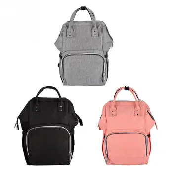 

Multifunctional Large Capacity Mummy Bag Backpack with USB Charging Port Diaper Nappy Bag Handbag Travel Bag for Baby Care