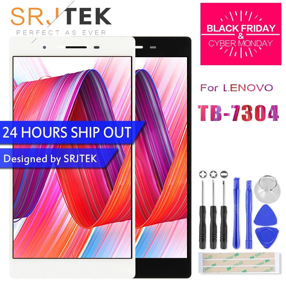 Comprare Assemblea Per Lenovo IdeaTab 4 TB 7304X TB 7304F TB 7304 TB 7304X Display LCD 7304F Touch Screen Digitizer Tablet Matrix parti