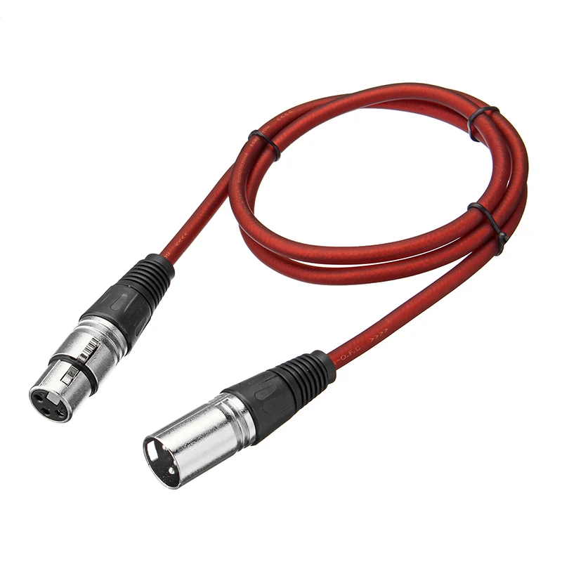 LEORY Микрофон XLR 3 Pin Mic кабель папа мама экранированный расширение шумоподавление