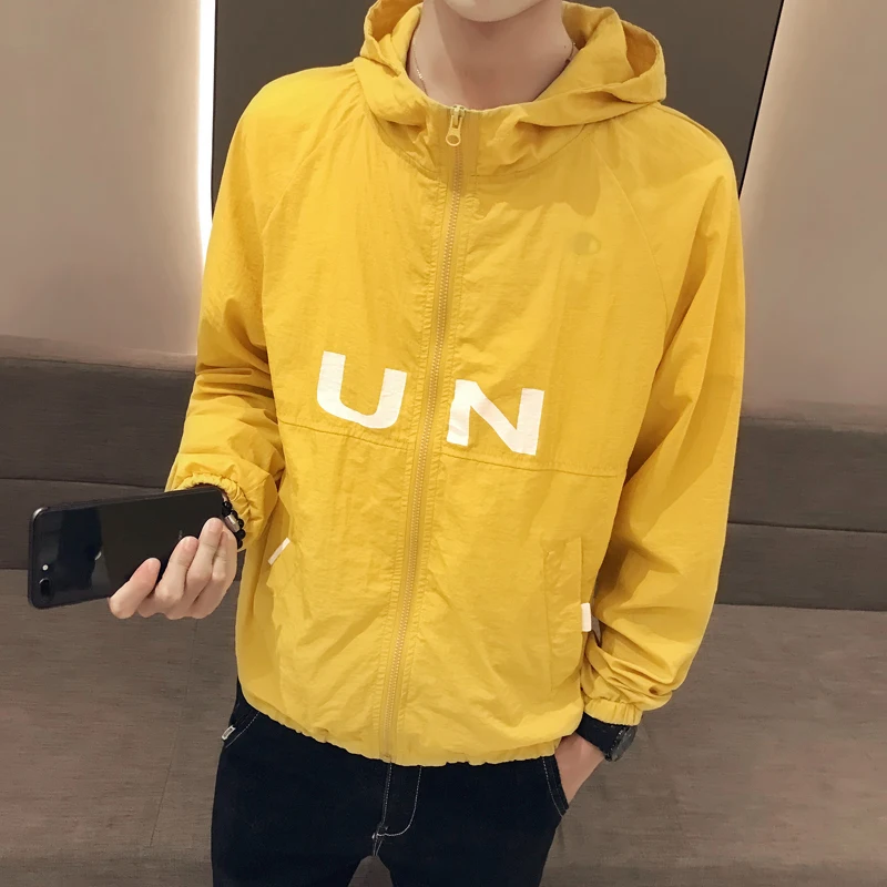 Summer Fashion Jackets Men Chaqueta Hombre Streetwear Bomber Jacket Hooded Print Outwear Coat Sunscreen 2019 Jaqueta Masculino Summer Fashion Jackets Men Chaqueta Hombre Streetwear Bomber Jacket Hooded Print Outwear Coat Sunscreen 2019 Jaqueta Masculino