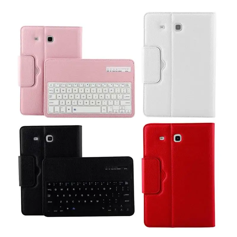 

Bluetooth Keyboard for Samsung Galaxy Tab E 9.6 Inch SM-T560 SM-T561 Magnetic Removable Keyboard with Folio Leather Case Cover