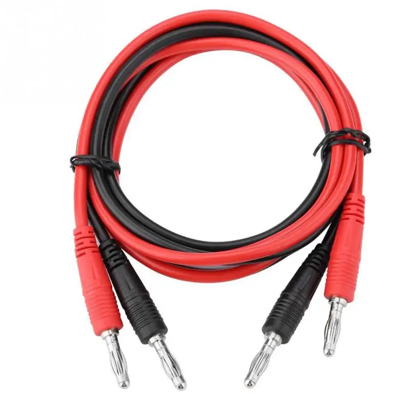 

2Pcs/Lot P1041 4mm Multimeter Testing Cables Red and Black