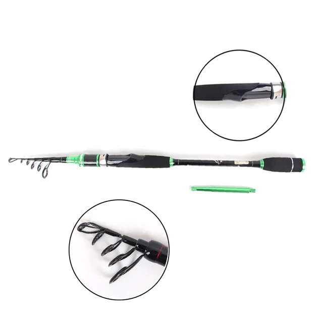 Best Price OLOEY Carbon Fiber Portable Telescopic Fishing Rod High Performance Sea Spinning Fishing Pole  2.4m