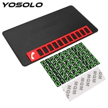 YOSOLO 2 в 1 Противоскользящий коврик, gps липкий коврик с временной парковкой, противоскользящий держатель для телефона, держатель для монет, солнцезащитных очков