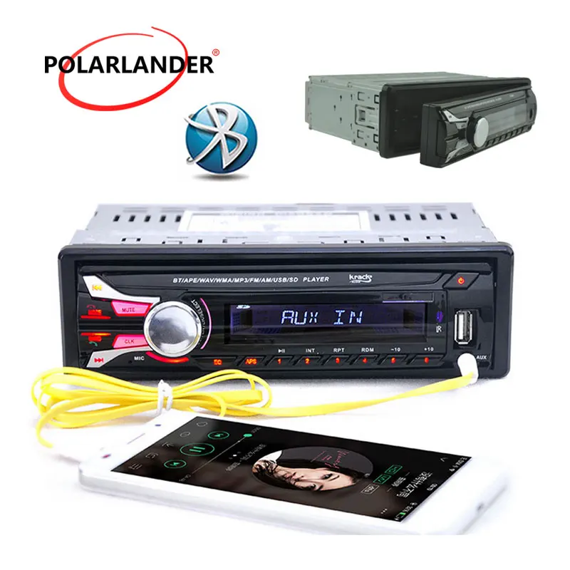 New12V автомобильный аудио FM радио bluetooth MP3 аудио плеер с USB/SD MMC bluetooth Автомагнитола отдельная Съемная передняя панель