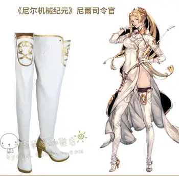 

NieR Automata Commander White Cosplay Boots Women Shoes