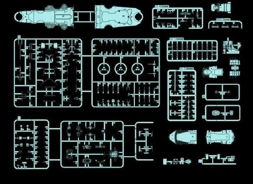 Flyhawk 1132 1/700 немецкий линкор Бисмарк 1941 наивысшего качества