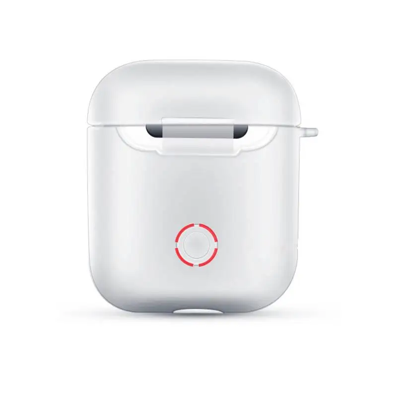 

Silicone Case With Hook Transparent Storage Sleeve Protective Case For Airpod Iphone Wireless Bluetooth Headset Protective Cover