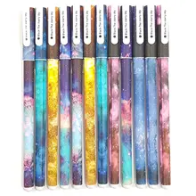 10 colored pencils in different colors, fineliner with a thin lead, writing pens for drawing, writing, color accessories for s