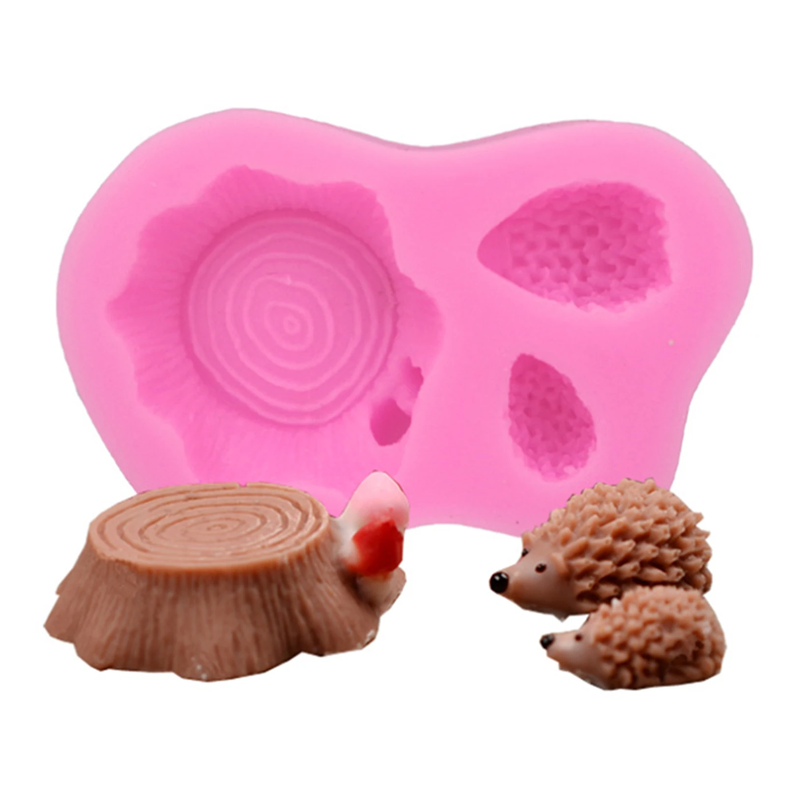 

Cutter cutters Silicone cake pan Tree stump hedgehog Chocolate Fondant cookie