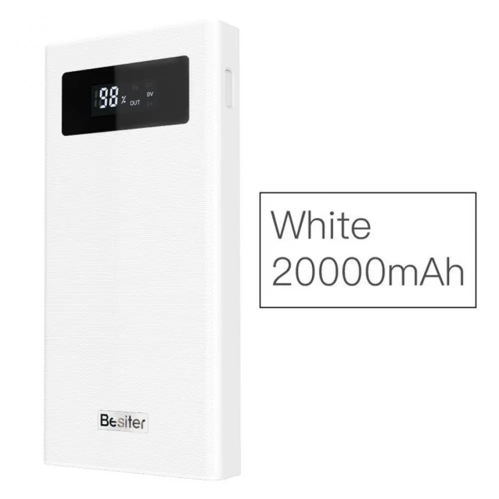 Besiter power Bank 20000 мАч для Mi 2 Quick Charge 3 0 портативное зарядное устройство Внешний