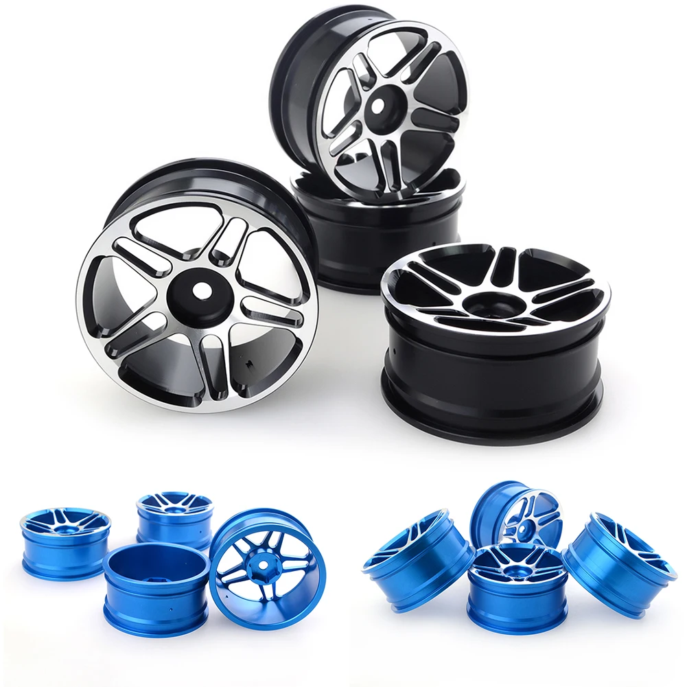 4 Pcs Aluminum Alloy Hub Wheel For 110 RC Drift Upgrade