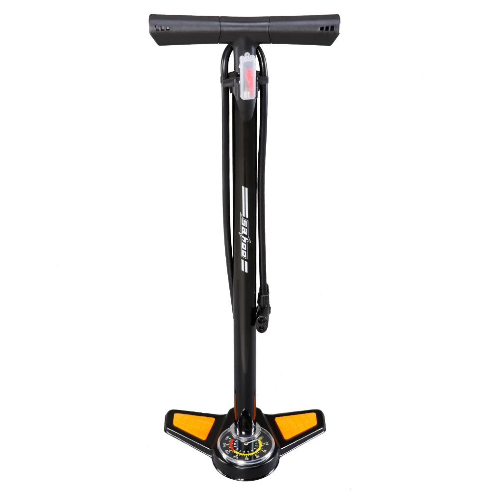 SAHOO Bike Floor Pump 160PSI Foot Bike Pump MTB Road Bike Floor Presta Schrader Valve Manual