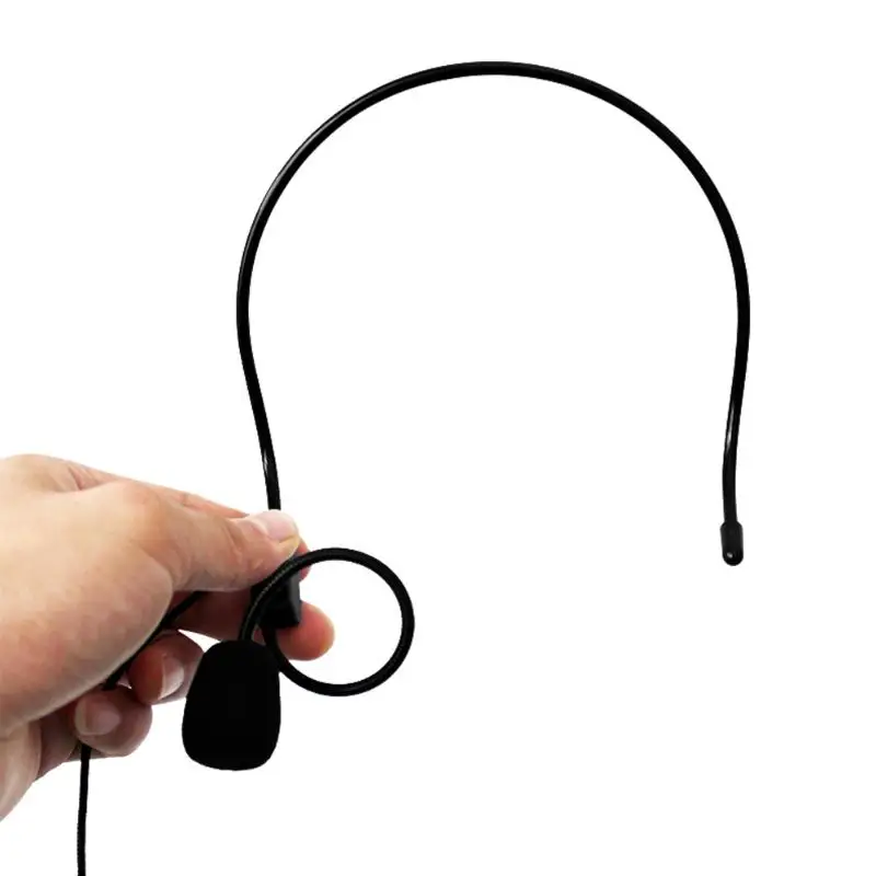 السلكية الأيدي المهنية Headworn ميكروفون سماعة الرأس السلكية الأيدي الحرة Mic نظام 3.5 مللي متر جاك مكبر الصوت للمتكلم المعلم