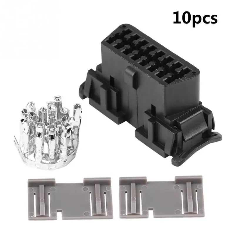 

OBD2 II 16Pin Female Connector OBDII Cable Car Auto Adapter Plug Shell Kit for Kia J1962 Car Accessories