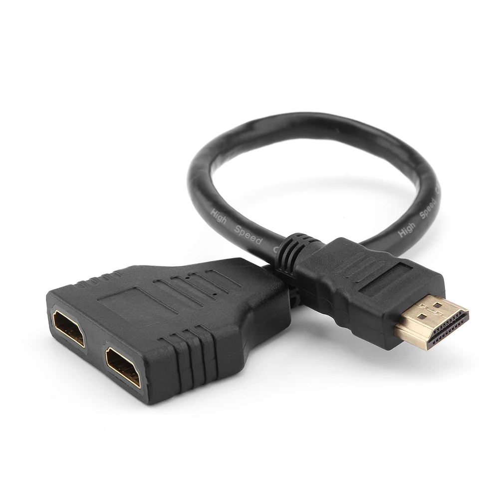 FORNORM HDMI 2 Dual Порты и разъёмы Y сплиттер 1080 P V1.4 штекерным двойной переходник с