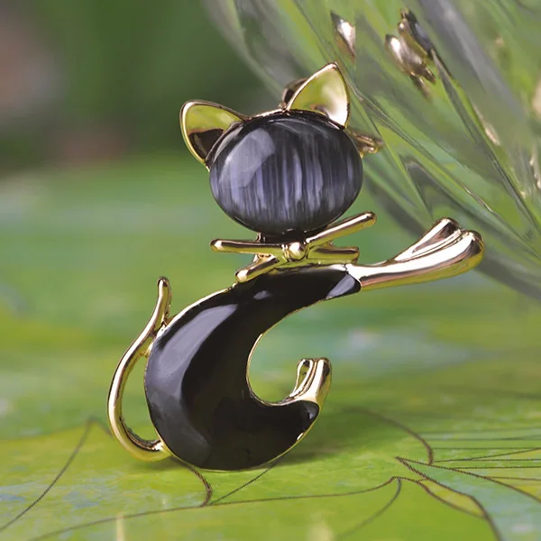 Женская эмалированная брошка в виде кота милый чехол с животным узором|jewelry tie|brooch