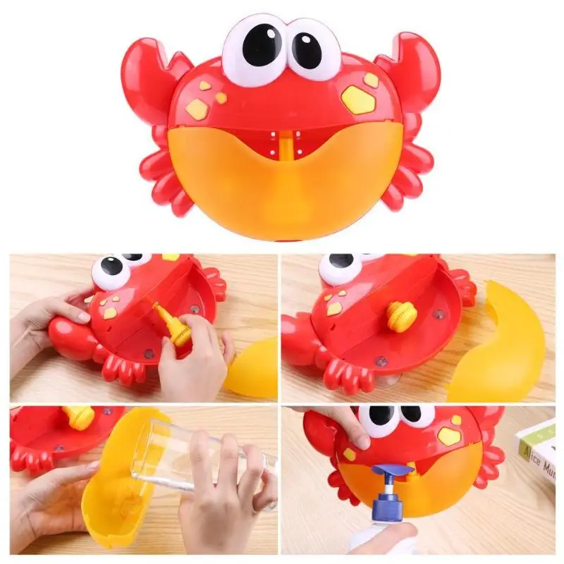Bubble Crab детская игрушка для ванны забавное устройство для мыльных пузырей Ванна машина для мыльных пузырей игрушки Дети душ животное устройство для мыльных пузырей