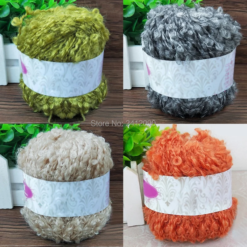 

4 pcs green grey circle chunky yarn soft thick acrylic wool blended yarn crochet weave line fancy yarn for scarf sweater hat