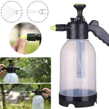 

2L PP Portable Hand-held Foam Watering Can Car Pressurized Wash Sprayer Beauty Waxing Black Transparent Explosion-proof Bottle
