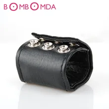 Sex Leather Cock Ring, Scrotum Bound Ball Stretcher Penis Ring, Dildo Bondage Restraints, Sex Toys For Men, Male Chastity Device