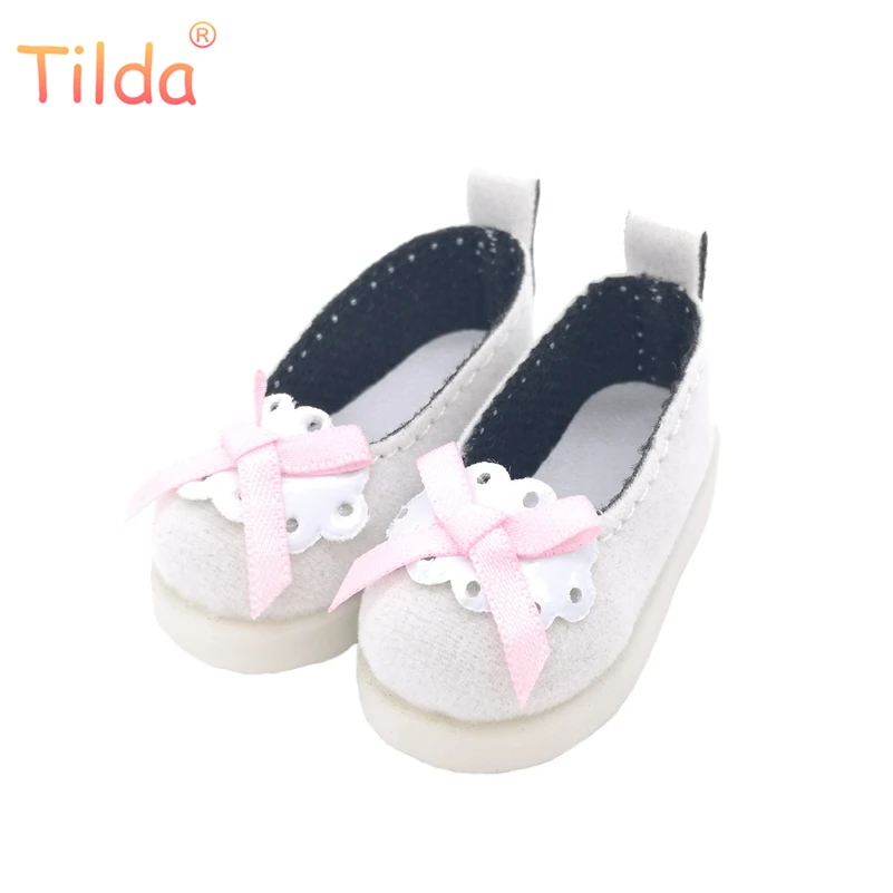 

Tilda 5cm 1/6 Doll Shoes For BJD Doll,Cute Boots for Textile Cloth Doll Boots PU Leather Shoes for Handmade BJD Doll Accessories