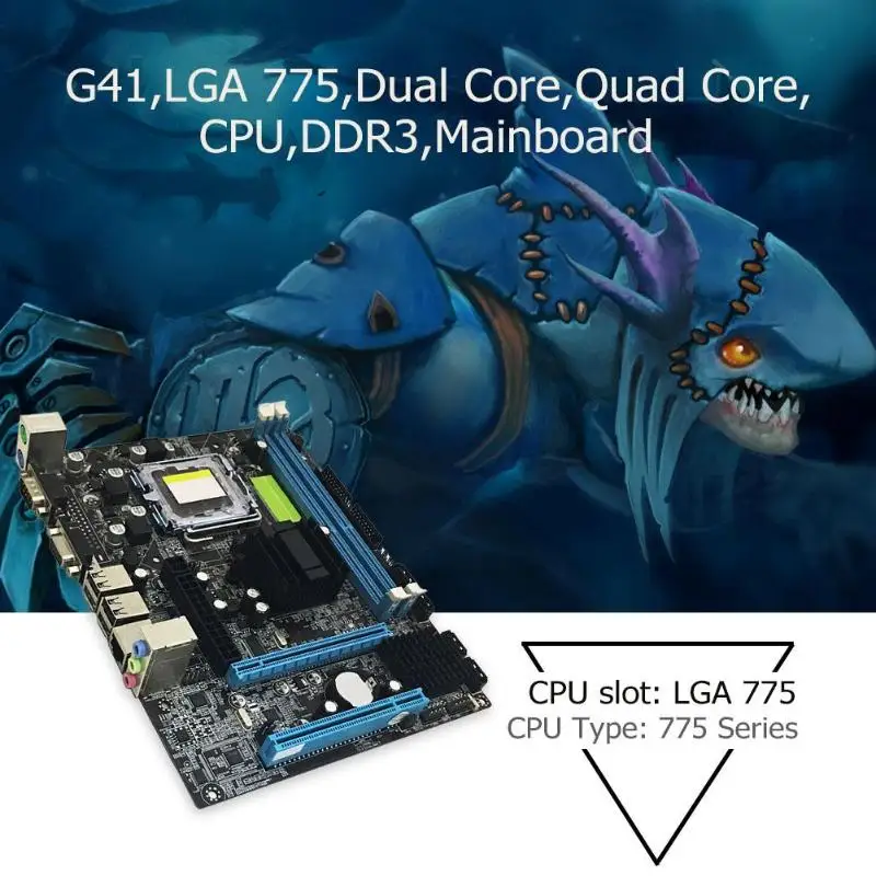 

G41 PC Computer Motherboard LGA 775 Dual Core Quad Core CPU DDR3 Mainboard High Performance Desktop Gaming Motherboard