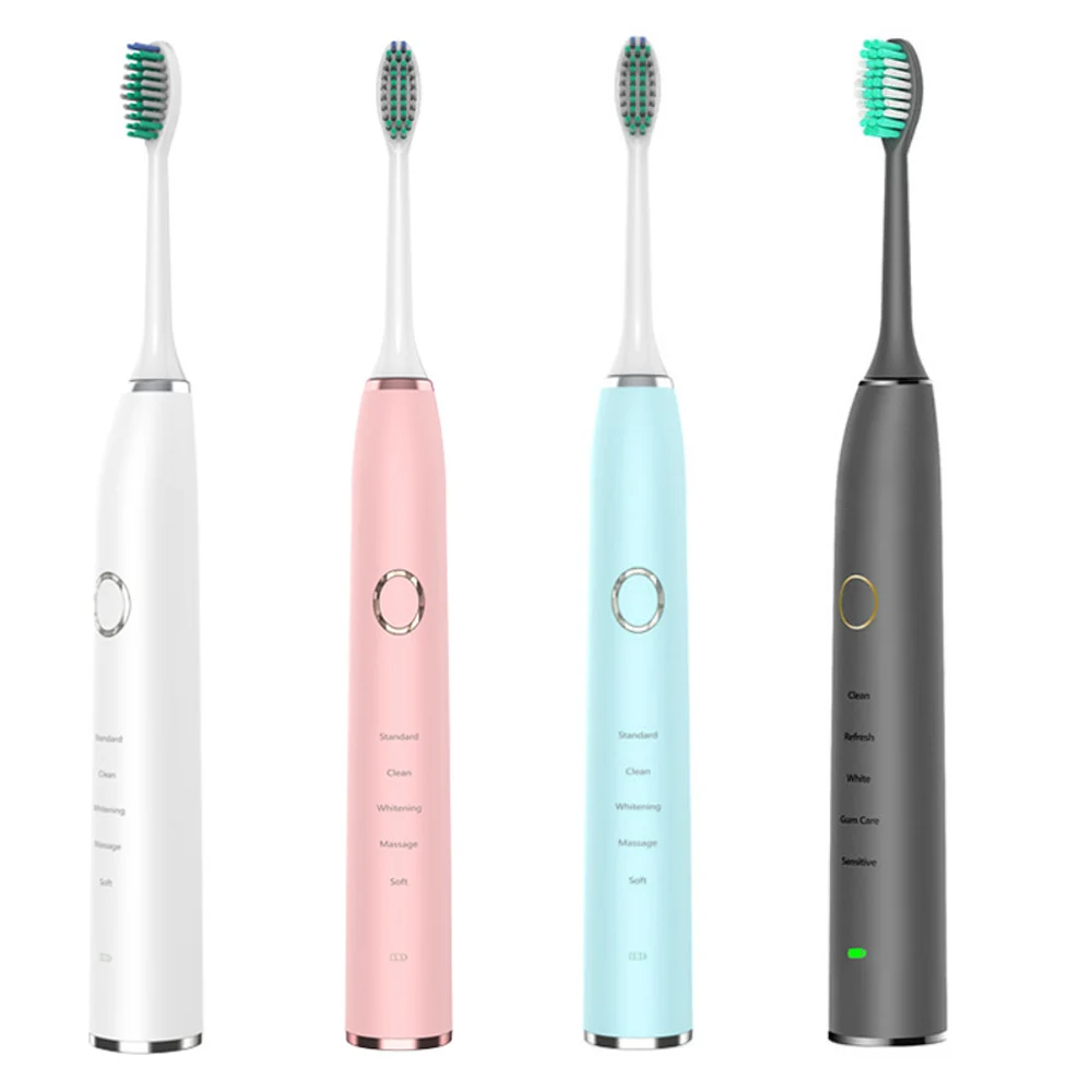 

H9 Intelligent USB Rechargeable Sonic Electric Toothbrush 5 Brushing Modes With 2 Brush Heads Waterproof Brush Teeth Electric