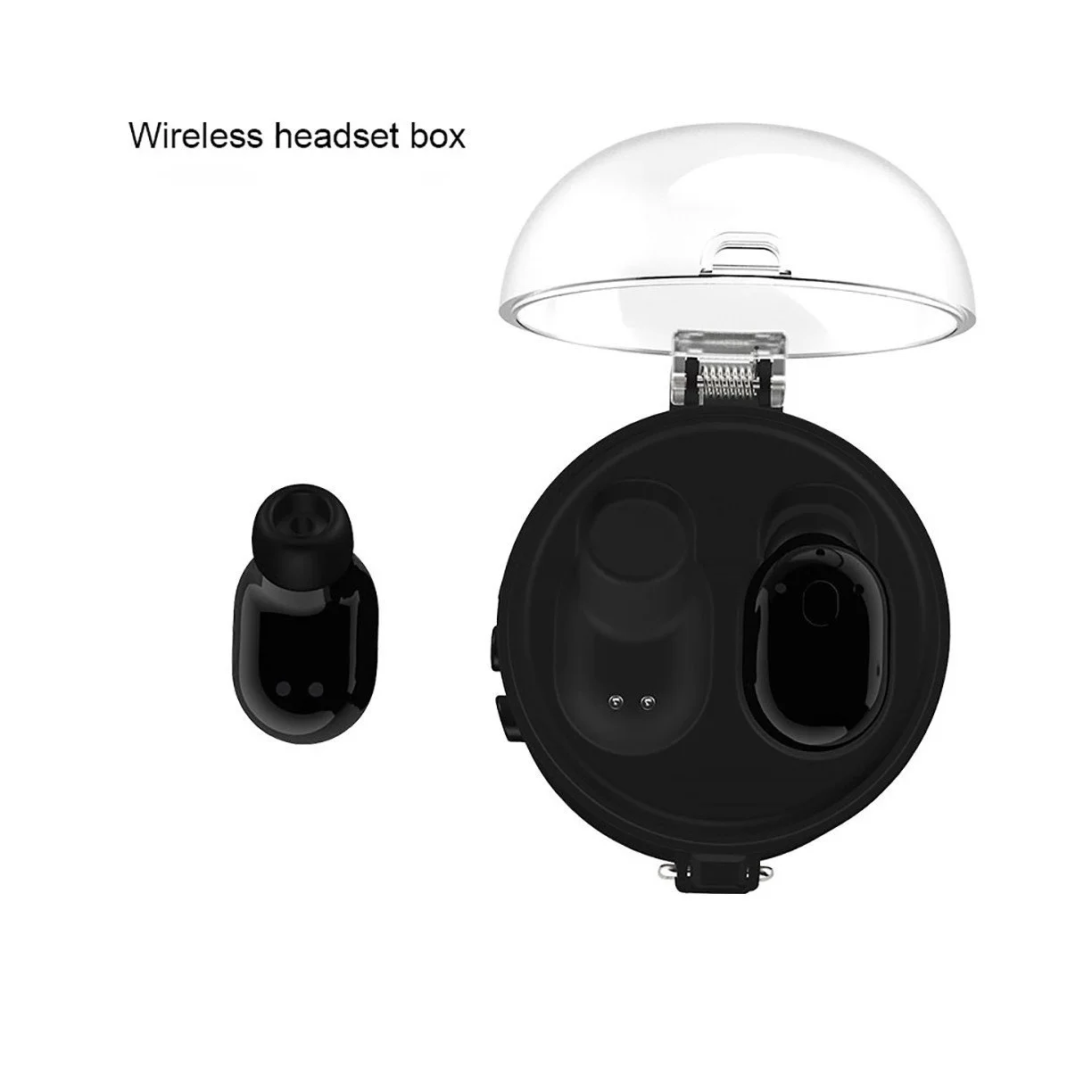 M790 Беспроводная Bluetooth гарнитура аудио с зарядным боксом легкие модные