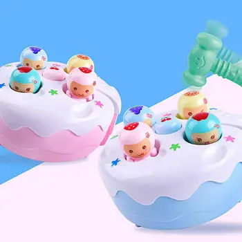 

Electric Play Cake Fruit Hammer Hamster Music Toys Children Family Games Funny Toy Baby Kids Educational Toys