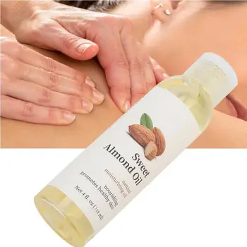 

118ml Natural Sweet Almond Oil Organic Facial Skin Moisturizing Smooth Essential Oil Body Massage Lifting Firming Skin Care