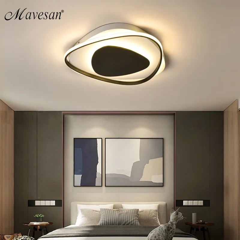 

Modern Acrylic ceiling lights for bedroom support 110V and 220V Remote control led surface mount lamps home Decorative Lampshade