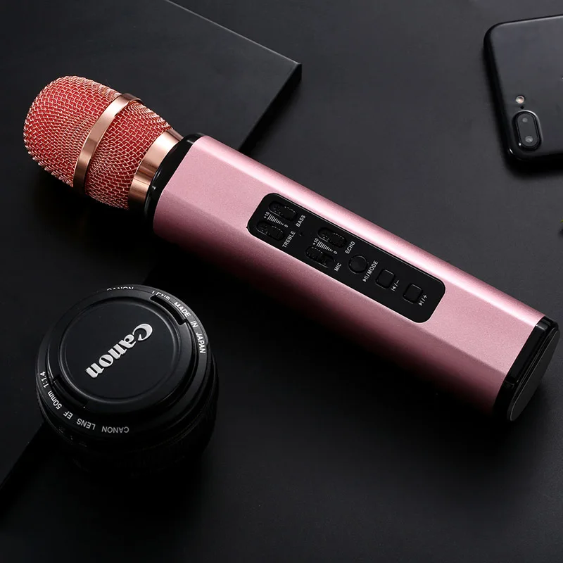 MEMTEQ 1 шт. Новый K6 беспроводной Bluetooth микрофон двойной динамик Портативный Умный