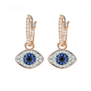 

Devil Of Eye Drop Earrings For Women Blue Ear Clip Eardrop Fine Jewelry Hot