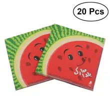 20 шт Салфетки для обеда салфетка с принтом бумага для дня рождения ужин партия поддерживает поставки(арбуз