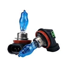 2 шт. 100 W 12 V 9005 H11 Галогенные автомобилей туман лампочка Авто 4300 K супер яркий белый ХОД лампы фара Универсальный