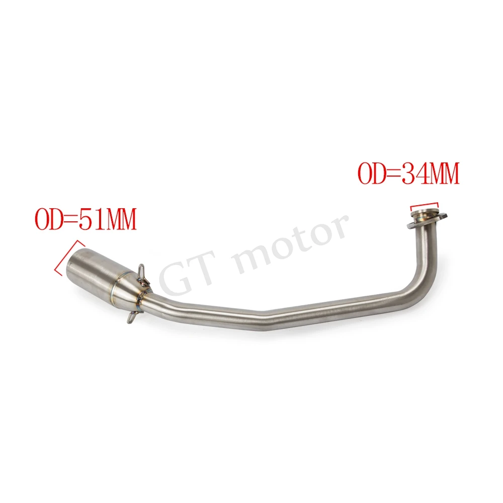 Мотоцикл Полный выхлопных газов Системы слипоны коллекторная труба передняя Труба глушитель выхлопных газов для HONDA PCX125 PCX150 PCX 125 150 2012 2013
