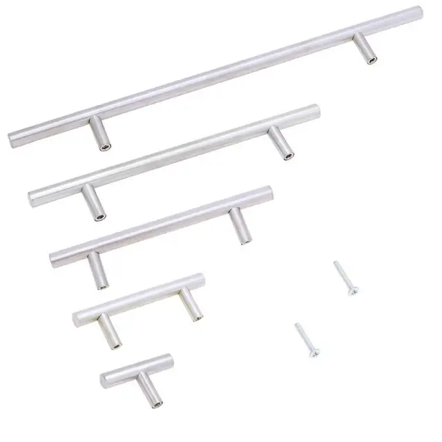 Cheap 50mm-500mm Stainless Steel Handle T Bar Handles for Cabinets Kitchen Furniture Cupboard Drawer Cheap 50mm-500mm Stainless Steel Handle T Bar Handles for Cabinets Kitchen Furniture Cupboard Drawer