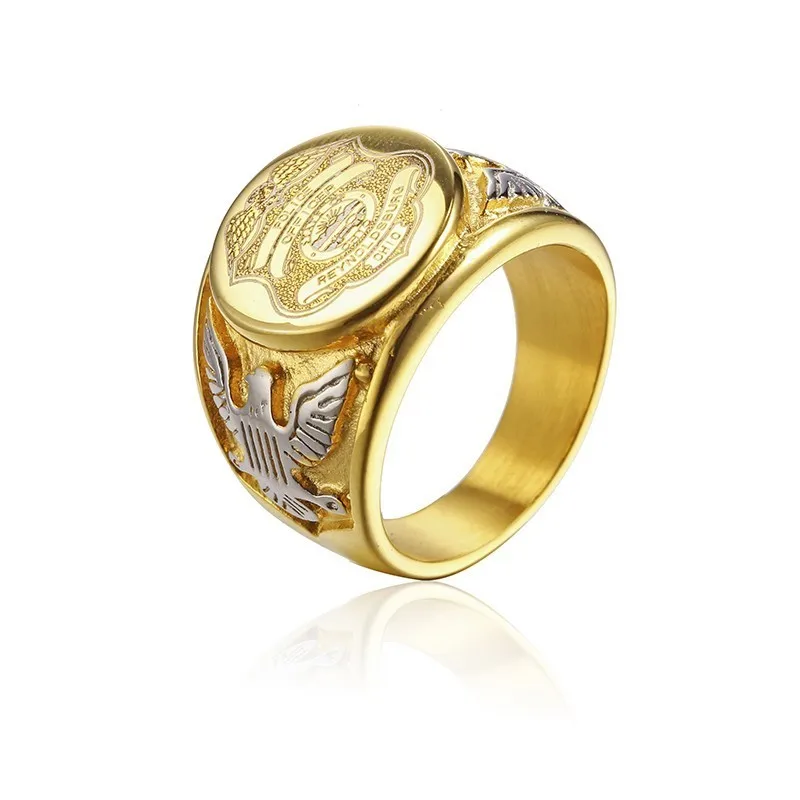 Silver/Gold 316L Stainless Steel Men Rings US Marines/Navy/Army Military Jewelry Silver/Gold 316L Stainless Steel Men Rings US Marines/Navy/Army Military Jewelry