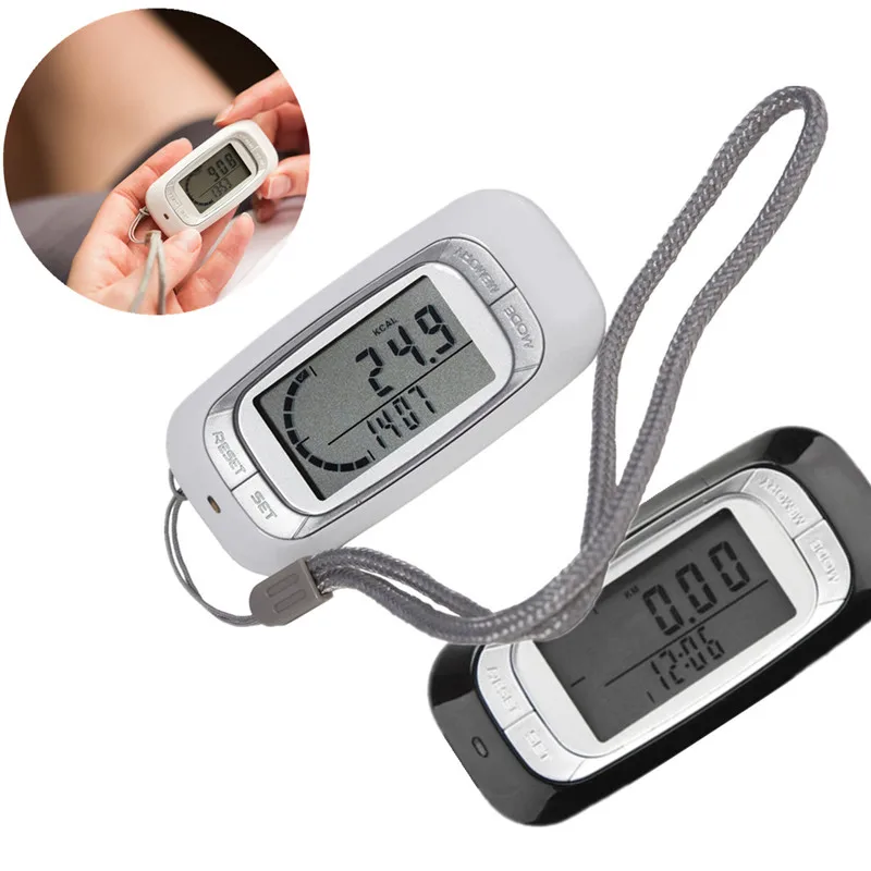 

SGOODE Multifunction 3D Sensor Running Walking Pedometer Steps Counter Calorie Burnt Calculator Lightweight Clip on Pedometers