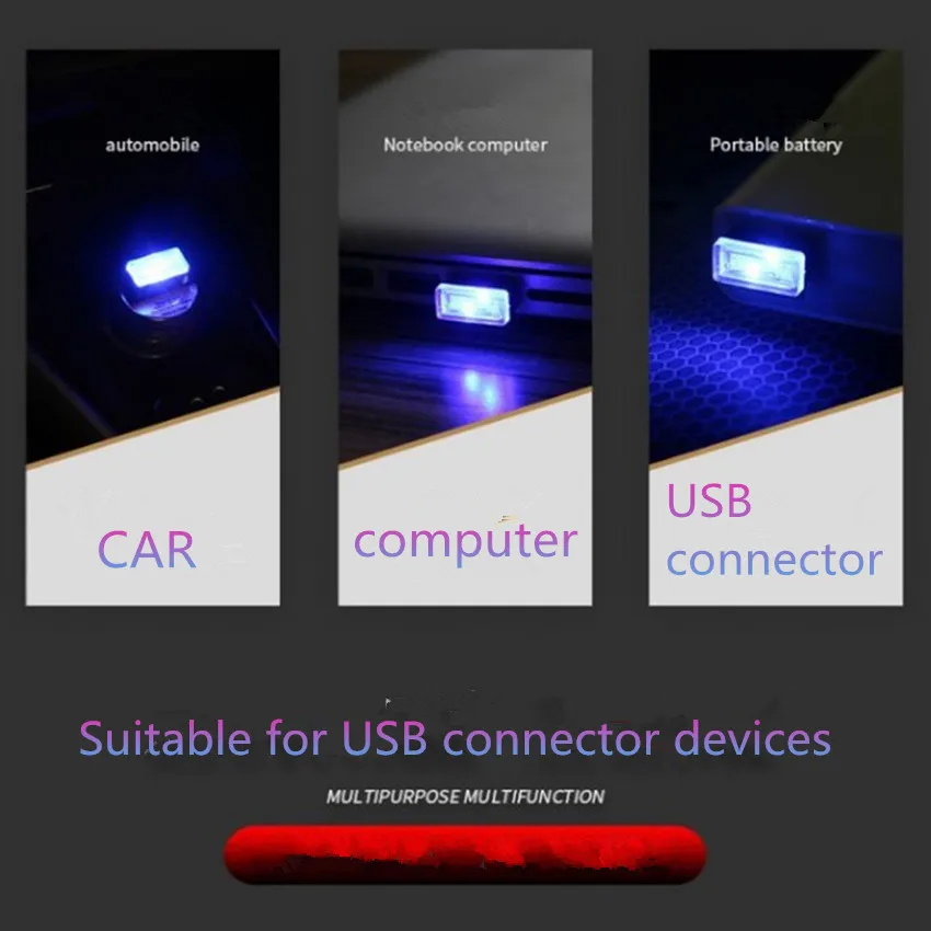 Автомобильная USB мини лампа атмосферы для toyota rav4 honda crv renault captur saab chevrolet lacetti fiat 500