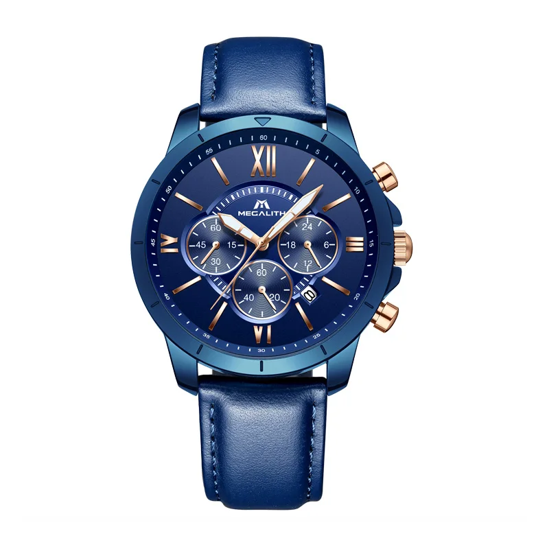 

MEGALITH 2019 New Fashion Watches Top Brand Luxury Quartz Watch Casual Chronograph Sport Mens Clock Male Relogio Masculino