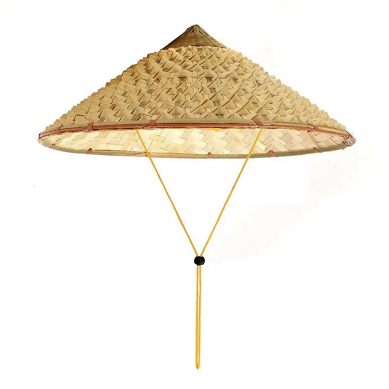 Вьетнамская японская крутая соломенная бамбуковая конусная шляпа от солнца садовая фермерская Рыболовная