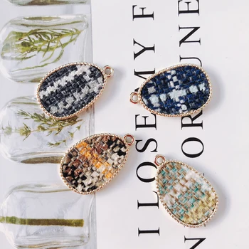 

Wool Stuff Spacer Eardrop Pendant Necklace Supplies for Jewelry Making Earring Accessories Components6pcs